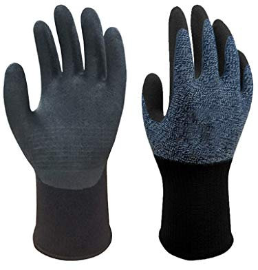 LXRZLS Guanteletes para Guantes de nitrilo industriales Resistentes a los Productos químicos Revestimiento con látex (Color : Black, Size : XS)