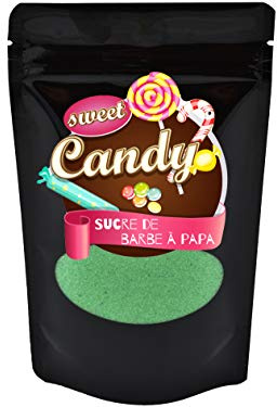 Hopser Food Fun saveur sucre | saveur aspérule | sucre coloré pour barbe à papa, machines à barbe à papa, pop-corn, décoration, 1 x 200g