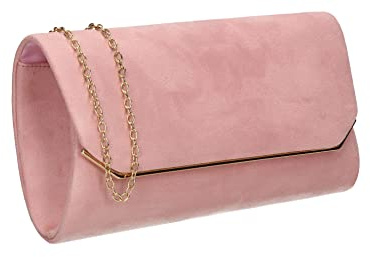 SwankySwans Damen Anny Suedette Überschlag Clutch, Sling Bag