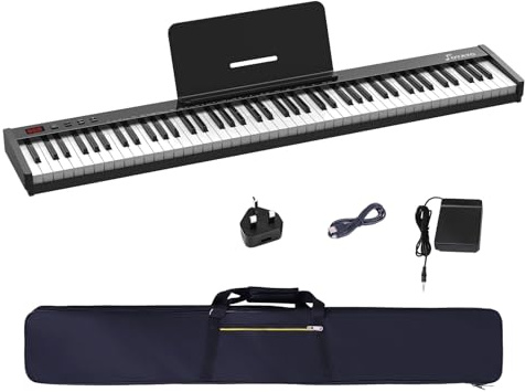 OYAYO 88-Key Portable Digital Piano, Full-Size Semi-Weighted Keyboard, Electronic Piano with Dual Built-in Speakers, Piano Bag, USB Cable & Power Adapter for Beginners, Students & Adults