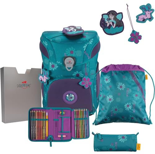 DerDieDas ErgoFlex Easy Exklusiv Superflash Fairy Flower Set 5-teilig, Limited-Edition, ca. 20,5 l Volumen, ca. 950 g Gewicht