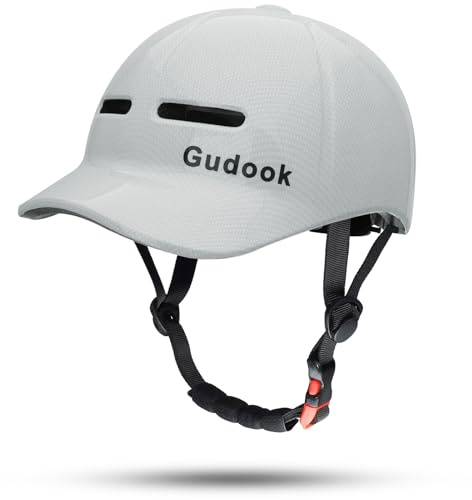 Gudook Adult Bike Helmets for Men - Women Bicycle Helmet - Certified Comfort Lightweight Adjustable Baseball Cap Style Cycling Helmet for Urban Commuter Road Biking Scooter
