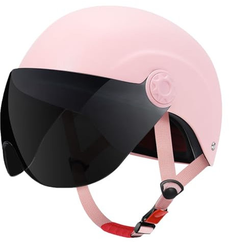 retrò Casco Scodella Portatile Mezzi Caschi Jet, Mezzo Casco da Motociclista Vintage Caschi Caschi Casco A Scodella Scooter Motorino ECE Omologato Mezzo Elmetto da Moto retrò