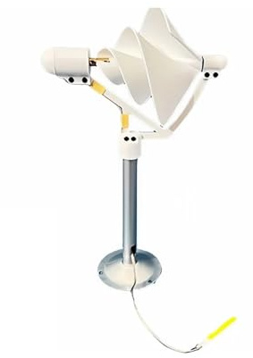 Minigenerador de turbina eólica Turbina de viento en espiral en miniatura, lámpara de energía for experimentos científicos, modelo de generador de viento Solar blanco con luz LED de 320mm, 1-10W para