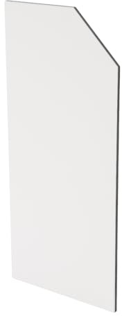 Paroi de Séparation Pour Urinoir,D'urinoir Cloisons Toilette,Séparations Murales D'urinoir Pour Hommes, Séparations WC 40 * 90cm Cloison de Toilette for écoles/Lieux Publics (Angle Biseauté Blanc)