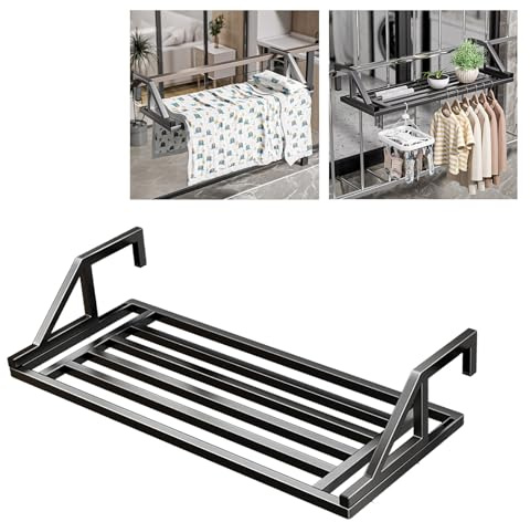 Stendibiancheria portatile con treppiede, pieghevole, salvaspazio, per uso interno/esterno, design rotante per un'asciugatura efficiente, soluzione compatta per balcone