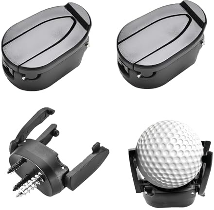 BOBITALK 3 PCS Golf Ball Retriever, Golf Ball Picker Upper,Black Golf Ball Retriever For Putter Plastic Claw Grabber Ball Claw Putter Golf Accessories Tool
