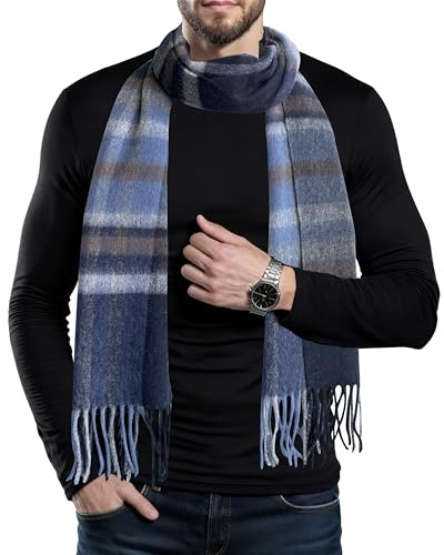 Turmaster Klassischer Schottenstoff Schal 100% Wolle - Winter Superweich, Ultra Warm Wollschal für Damen and Männer,mit Geschenkbox