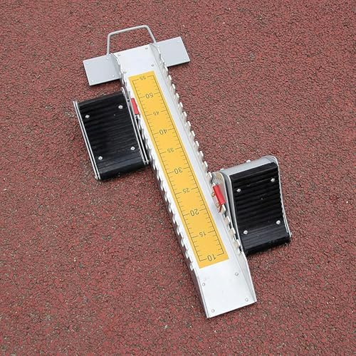 Blocchi di partenza in alluminio regolabili per Sprint, attrezzature multifunzione per pista e campo con impostazioni a 6 angoli per pista di plastica e pista di cemento