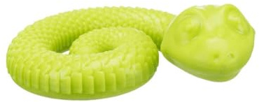Trixie Hundespielzeug Snack-Snake, Futterspielzeug – ø 18 cm | Befüllbar mit Leckerlis für langen Spielspaß – belohnt spielerisch und beschäftigt den Hund sinnvoll