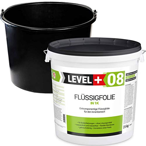 SET404 Kit d'étanchéité liquide 25 kg + seau de mortier en PVC 20 l