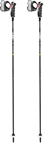 LEKI Sportartikel, Naturcarbon-leuchtrot-Neongelb, 135