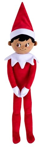 The Elf on the Shelf® Plushee Pals® Huggable | 70 cm großer Plüschelf | Junge mit Braunen Augen | Scout Elf Kuschelpuppe
