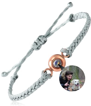 EMIRISTIC Personalisiertes Fotoarmband mit eigenem Bild – Custom Armband für Damen & Herren, Geschenk für Paare, Jahrestag, Valentinstag, Geburtstag