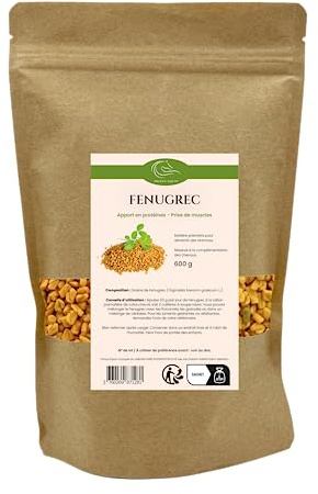 Prince Equin - FENUGREC - Complément nutritionnel Cheval - Sachet 600 g - Reprise d'état Cheval - Développement des Muscles - Energie - Marque Française (Sachet 600 g)