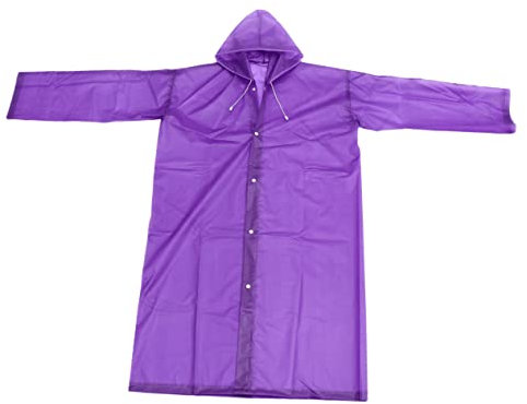 Healeved Poncho Monouso Trasparente Per Adulti in Eva Leggero e Portatile Per Uso Esterna in Giornate Di Pioggia