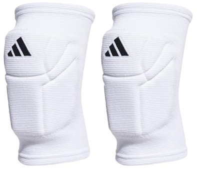 Adidas Unisex-Adult Elite Volleyball Kneepads, White/Black, Large