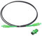 QUARKZMAN 1pz 3. 3Ft Simplex monomodale OS2 fibre Ottica Patch Cavo LSZH SC/APC - SC/APC ArmoRosso Jumper Optical Nero fo fibre Ottica LAN Networks with Adattatore