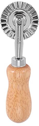 Knadgbft Roulette à pâtisserie – Roue à sertir pour coupe de pâtes – Ravioli – Coupe-pâte en métal de qualité alimentaire