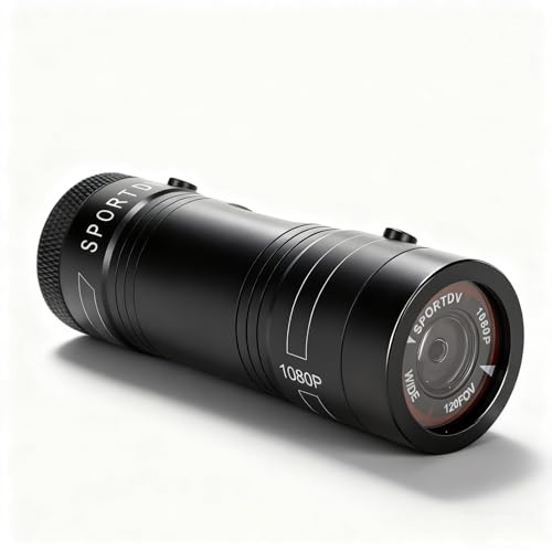 Caméra d'action étanche HD 1080p pour Casque, avec Carte mémoire 32 Go, Microphone, Batterie Lithium 750 mAh, Grand Angle, idéale pour vélo et Moto
