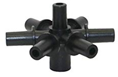 ZXMJYHK 6-fach, 7-fach Verteiler for 6mm Schnittstellen Sprinkler Garten Wasser Conector Landwirtschaft Bewässerung Mehrere Gemeinsamen 10 Stück(7 way)