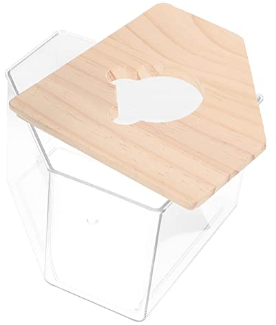 Parliky Acrylbehälter Für Hamster Sandbad Bad Behälter Durchsichtige Hamsterbadebox Geeignet Für Hamster Rennmäuse Und Chinchillas