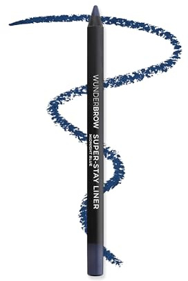 WUNDERBROW Midnight Blue Super Stay Eyeliner, Cremiger Kajalstift, Wasserfest, 24h Halt