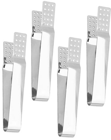 TOPBATHY 4pièces Pince à Sachet De Thé Lot De Acier Inoxydable Pour Thé Vrac Accessoires Cuisine Compact Et Polyvalent Support Sachets Sucre Glaçons