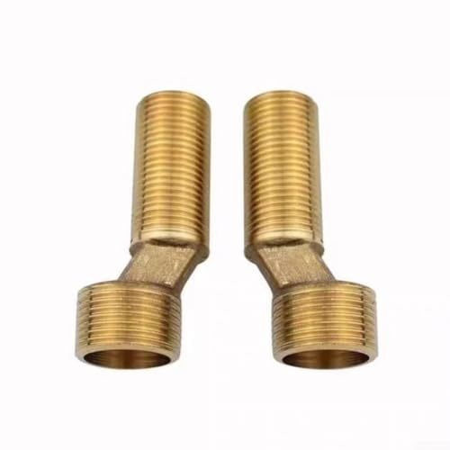 Verstellbarer S-Anschluss für Duscharmaturen, G1/2 auf G3/4, verstellbarer Schwenk-Duscharmatur-Adapter für Badezimmer und Küche, 2 Stück