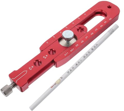 DIYEAH Regla de Carpintero Lápiz Dibujo de Círculos Herramienta de Medición Carpintería Precisión de y Círculos Color Aleatorio