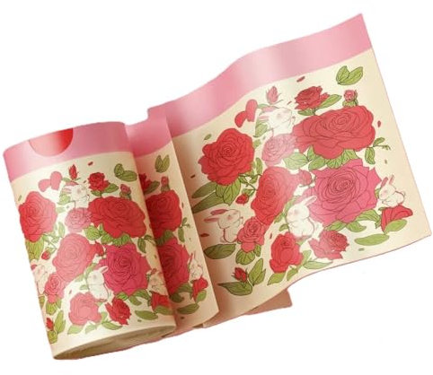 GLDFW - Bolsas de basura con cordón para fragancia de rosa, bolsa de basura gruesa para el hogar, almacenamiento de limpieza de basura