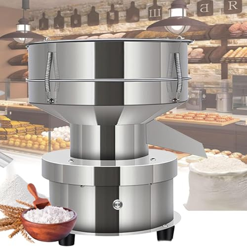 Tamizadora De Polvo Automática, Tamiz Vibratorio De Malla 60, Tamiz Eléctrico De 50 W Para Harina, Capacidad De Procesamiento De 3 Kg/h, Tamiz De Harina Eléctrico, 1350 R/min, Para Harina En Polvo