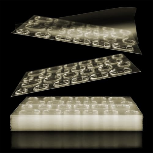 720 Unids Adhesivo de Pegamento para Uñas Doble Cara, 30 Hojas Uñas Postizas Autoadhesivas Adhesivo Transparentes, Pegamento Falsas Uñas Adhesivas, Cinta de Gel para Uñas Postizas (Amarillo)