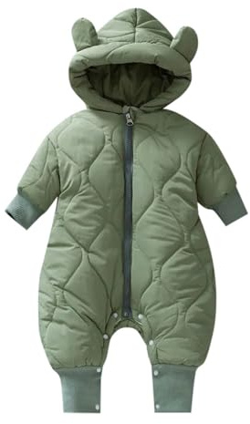 GXYANiaoy Piumino Neonato - In Materiale Caldo E Isolante, Con Cappuccio E Finiture In Pile. Colori Tenui, Con Dettagli Come Orecchie Animali, Perfette Contro Il Freddo.