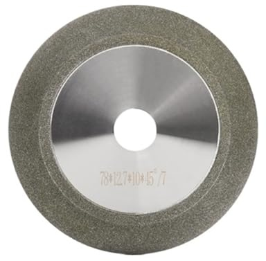 Disco de diamante for afilar fresas de acero de tungsteno, 78 mm y 3 pulgadas.