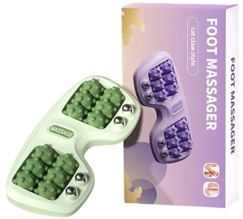 Chaies Rodillo de masaje para pies, relajación muscular para piernas y pies - Rodillo de masaje portátil para pies, piernas, espalda, músculos, hombres, mujeres, deportistas, viajes, gimnasio en casa