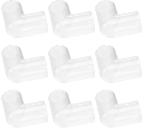 FUTUREORYY 10 Stück Acryl Aquarium Verbinder 16mm Winkel Anschlussadapter für Wasserfilter Langlebiges Aquarium Zubehör für Aquarienpumpen und Filteranlagen