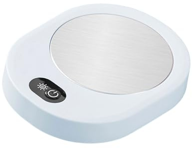 ZUJIABAO Calentamiento inteligente con apagado automático, calentador de bebidas alimentado por USB que mantiene la temperatura del café/té para todos los tipos de tazas, calentador de bebidas USB