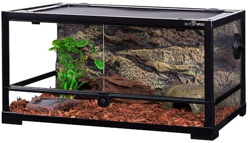 ReptiZoo Glasterrarium 60 x 45 x 32 cm med svängdörr, avtagbar – skickligbar! RK0117 (utan innehåll)