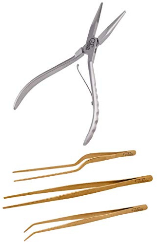Fishbone Pliers And Plating Tweezers Culinary Set