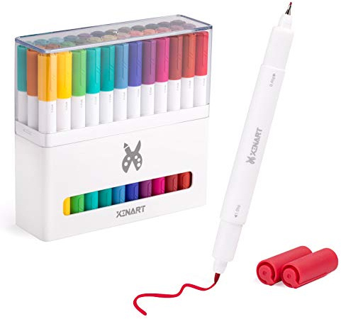 XINART Doppelspitze Stifte für Cricut Joy Machines, Fine Point Pen Marker Pen mit 33 Farben Schreibstift Kompatibel mit Cricut Joy Xtra Plotter (0,4 Tip & 1,0 Tip, 36er Packung)