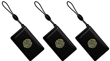 SMONET Smart Fobs - Smart Fobs per serratura a catenaccio, portachiavi RFID da 13,56 MHz, aggiuntivi Smart IC Card per serrature intelligenti TTLock, Smart Card per serratura della porta, 3 confezioni