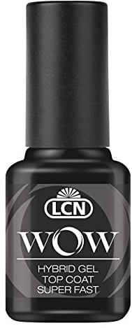 LCN WOW Hybrid Gel Top Coat - super fast - 8ml - trocknet noch schneller, verleiht noch mehr Glanz