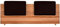 fornera f30 2er Set Steckkissen Polsterkissen für Bettkopfteil Kopfteilpolster Rücklehne Bett Kopfteilkissen Kunstleder. Universell für alle Kopfteile bis 5 cm passend (Midnight Black)
