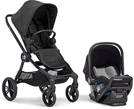 Baby Jogger® City Sights® Travel System - Convertible Stroller with Included City GO Infant Car Seat, Rich Black
