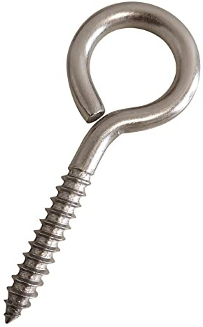 14 Stück Ösenschrauben Schrauboesen Edelstahl Set, M7,5 Ringschrauben mit Holzgewinde für Hängematten, Markisen, Hängesessel, Schaukelstühle