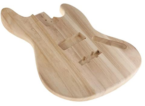 Unvollendeter E-Gitarrenkörper, Handgefertigtes Gitarrenfass, Ahornholz Für Bassgitarren-Ersatzteile DIY Bausatz E-Gitarre