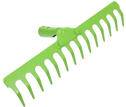 Kisangel Gartenrechen Zum Lockern Und Verteilen Von Erde Mehrzweckrechen Zum Pflanzen Und Gärtnern Robuster Bodenrechen Aus Hochwertigem Material