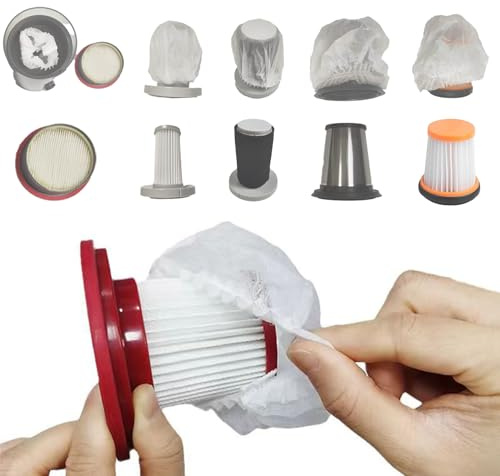 100 disposable vacuum cleaner filter cartridges, suitable for general handheld vacuum cleaners, dimensions 7 * 10 * 10 cm.