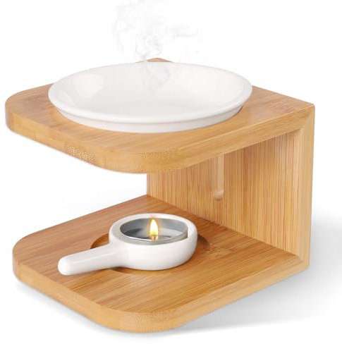 Lampada profumata per oli essenziali,lampada profumata, Lampada a olio profumato in ceramica per cera lampada profumata,Casa, Yoga, Camera da letto.